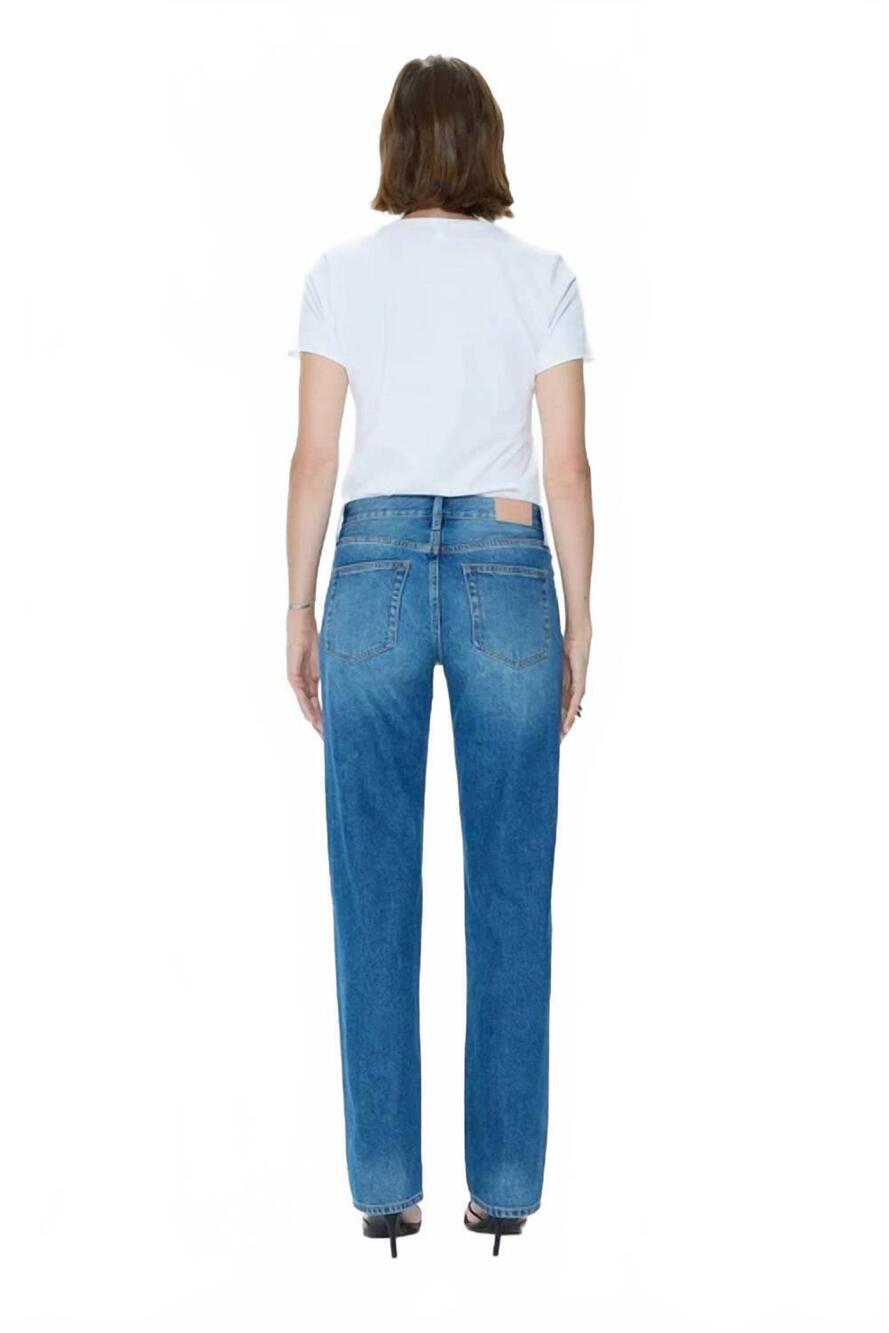 NEW PISTOLA issa mid rise straight jean in sorensen - Picture 4 of 9
